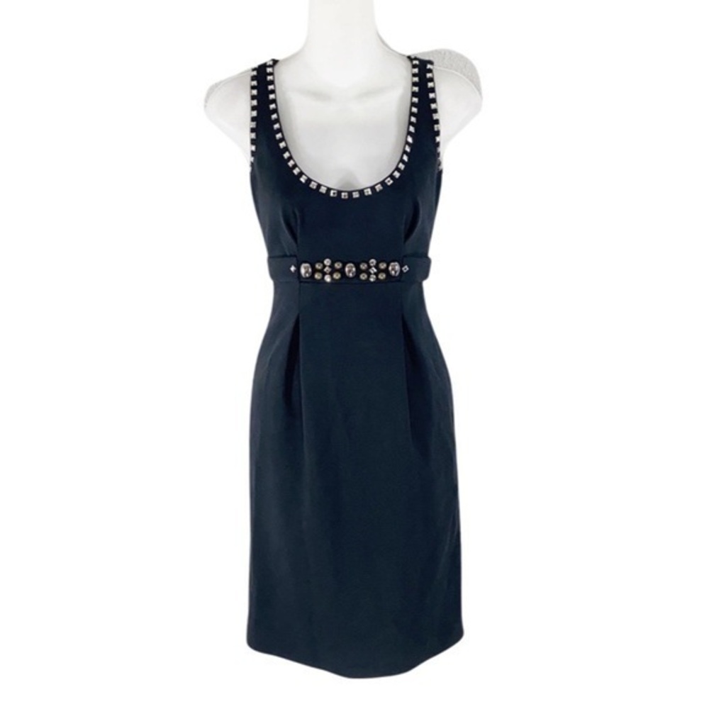 Rebecca Taylor black studded sheath dress